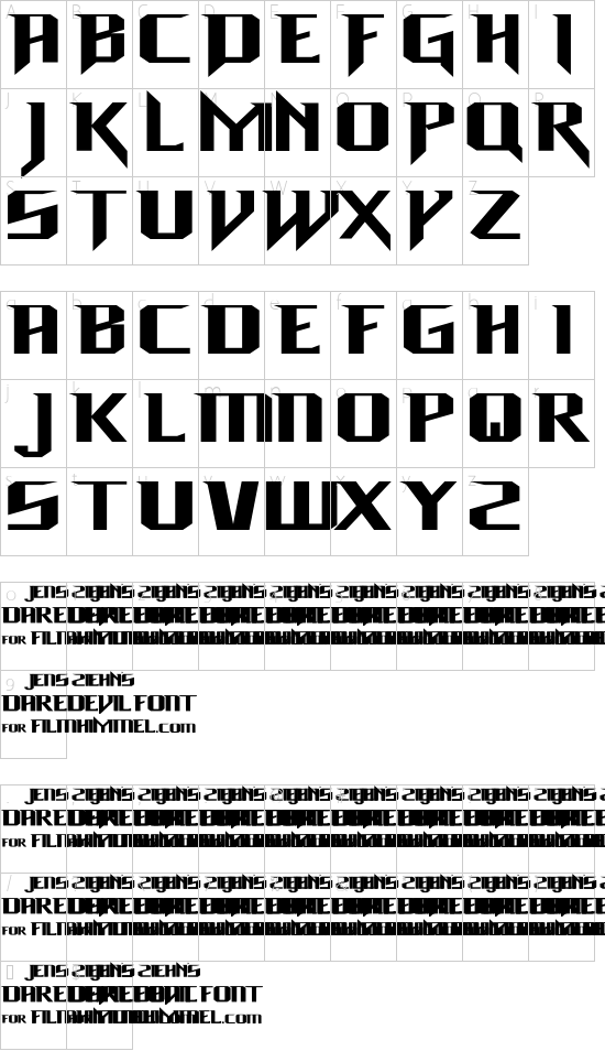 Character map