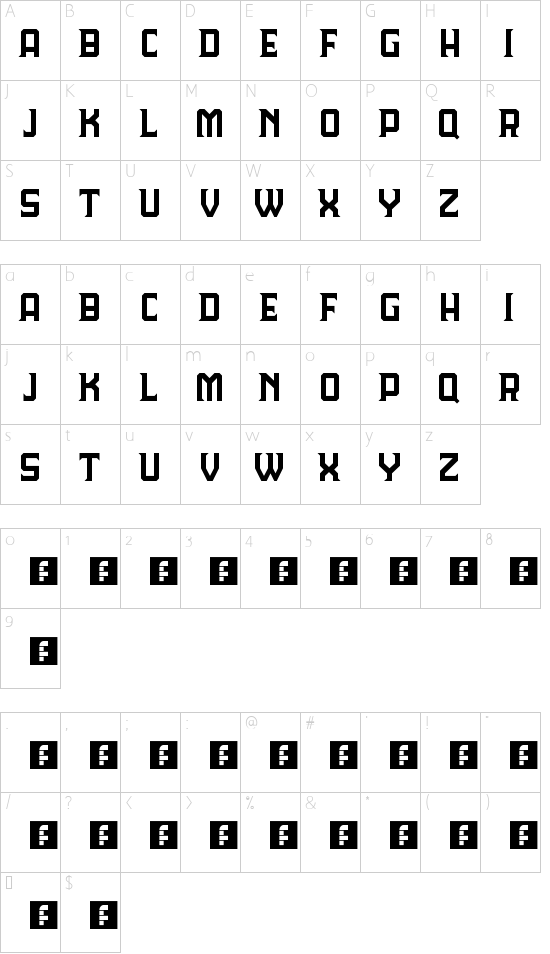 Character map