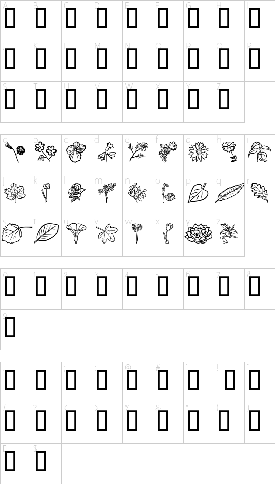 Character map