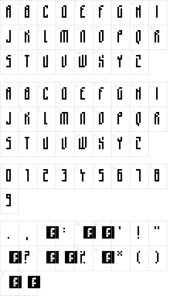 Character map