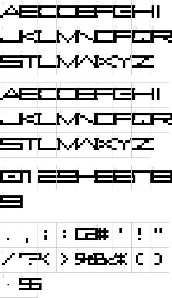 Character map