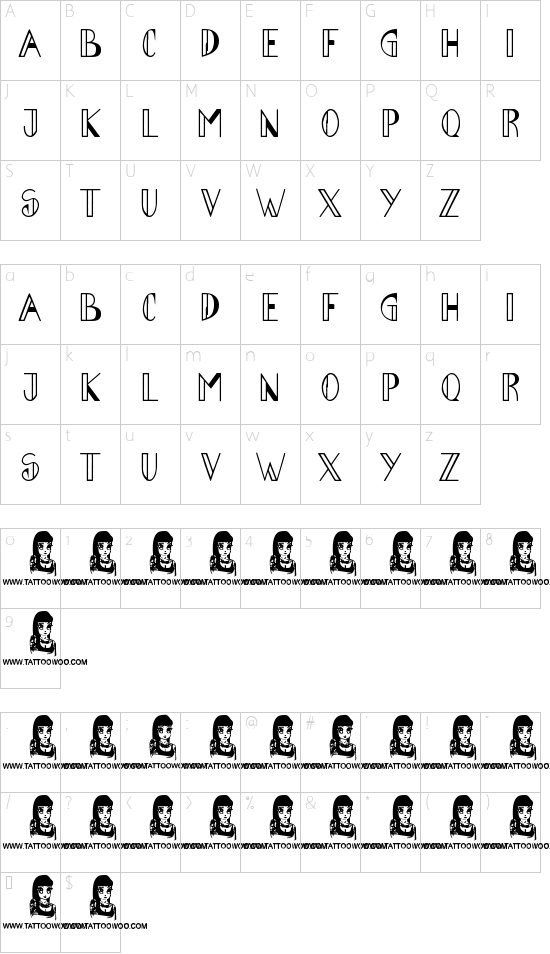 Character map