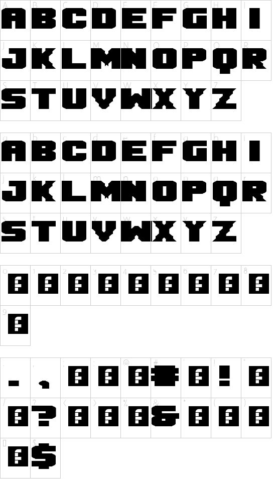 Character map