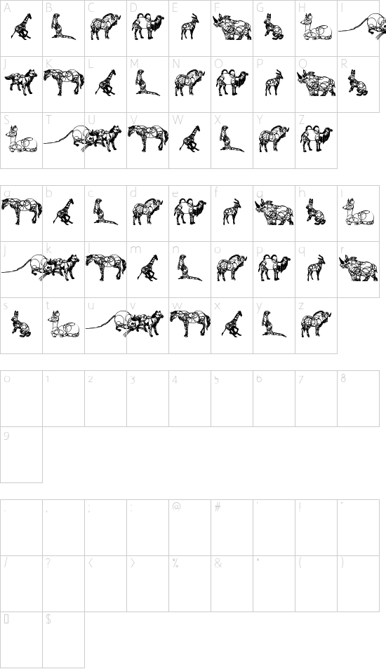 Character map