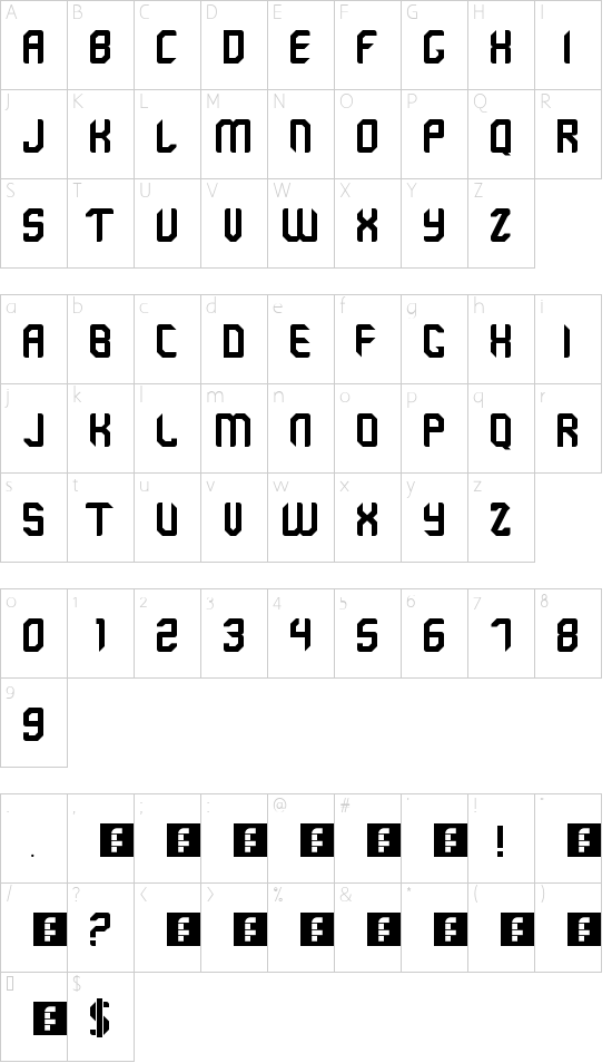 Character map