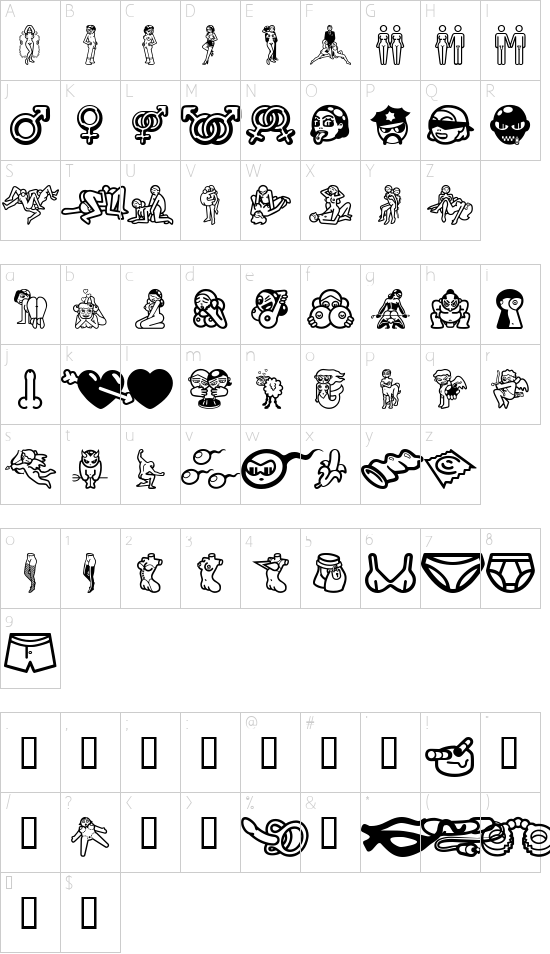 Character map