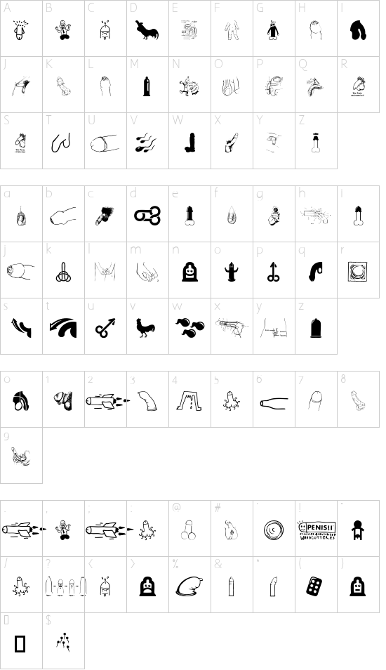 Character map