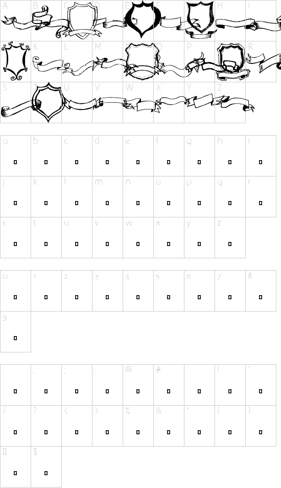 Character map