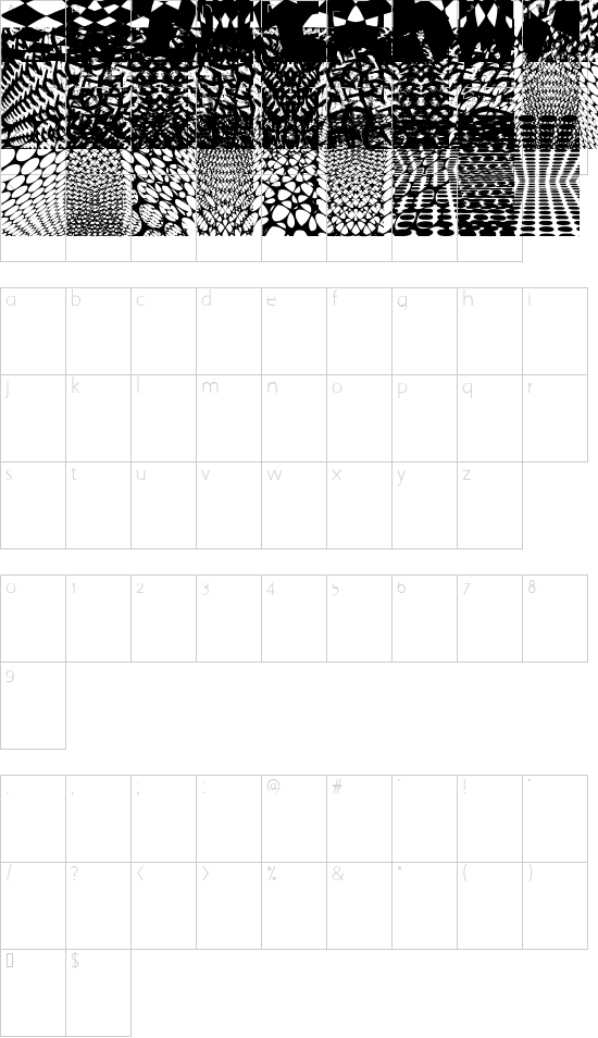 Character map