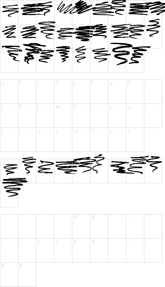Character map