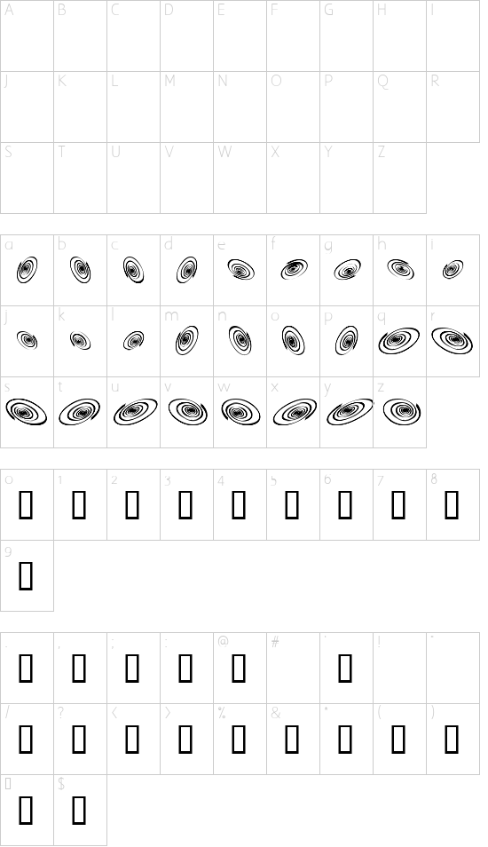Character map