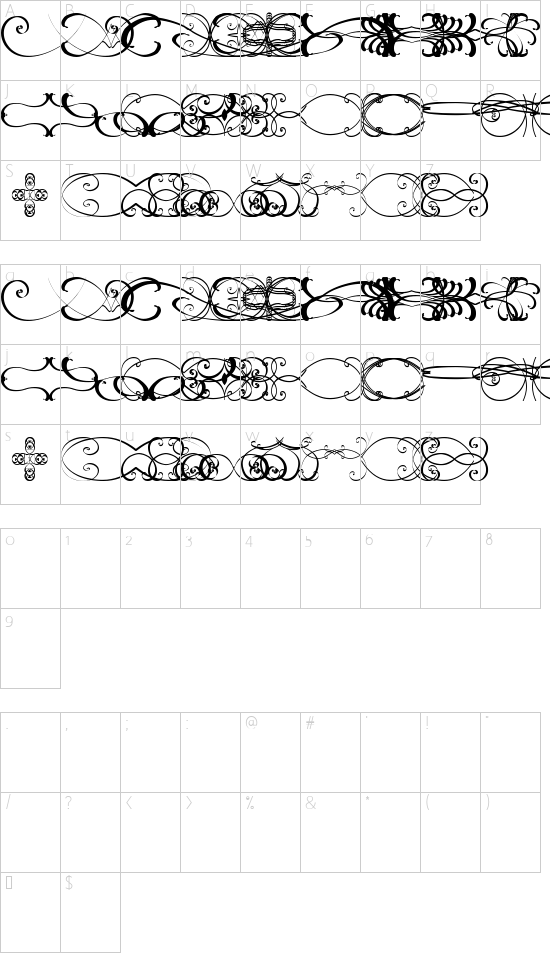 character map