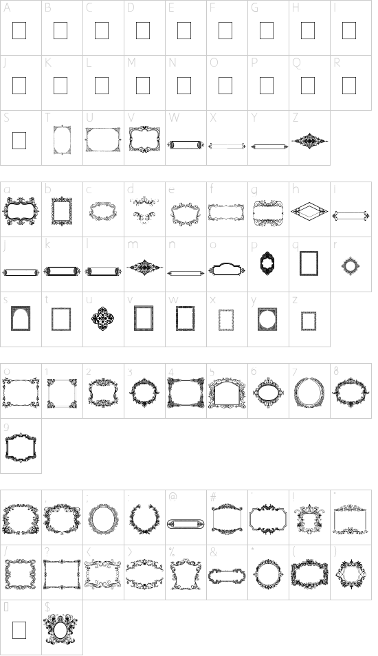 Character map