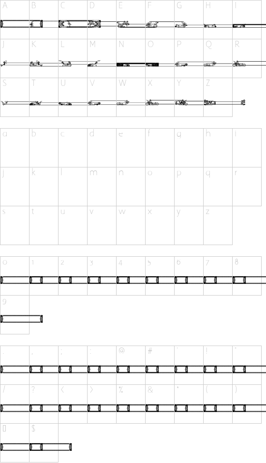 Character map