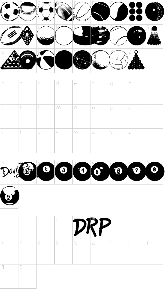 character map