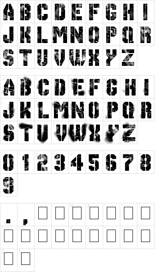 Character map