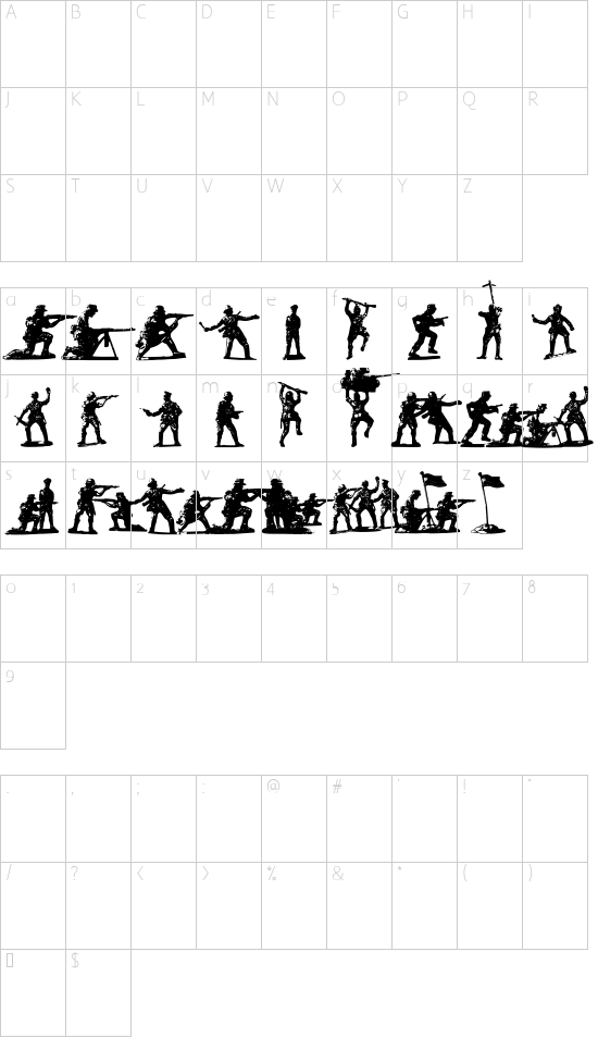 Character map