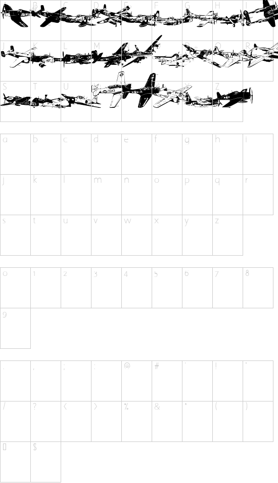 Character map