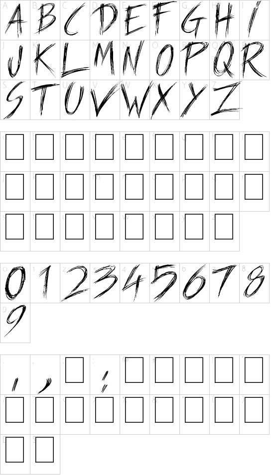 Character map