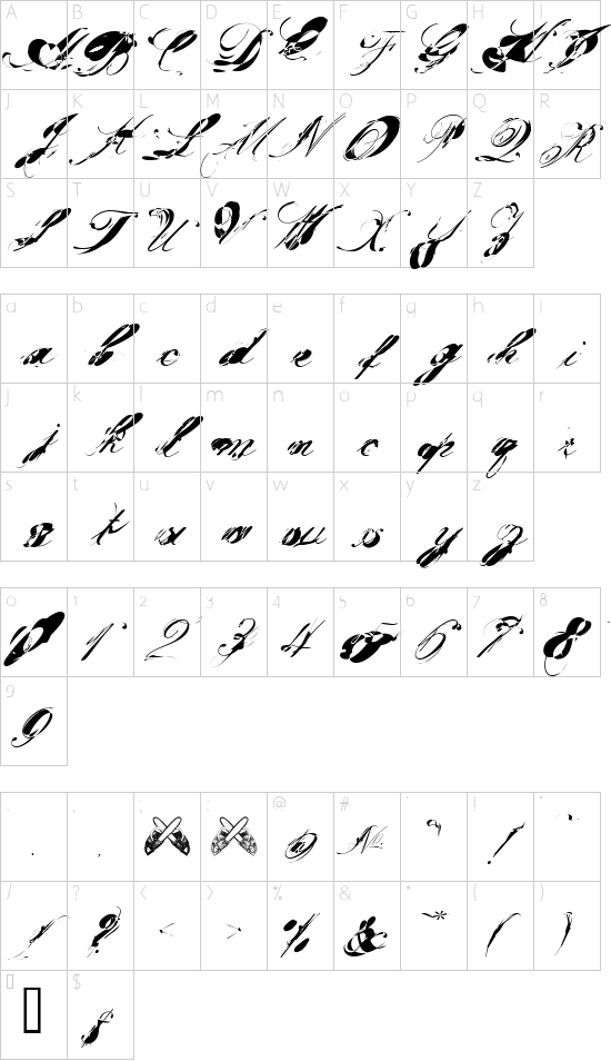 Character map