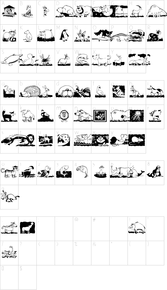 Character map