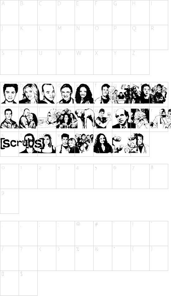 Character map