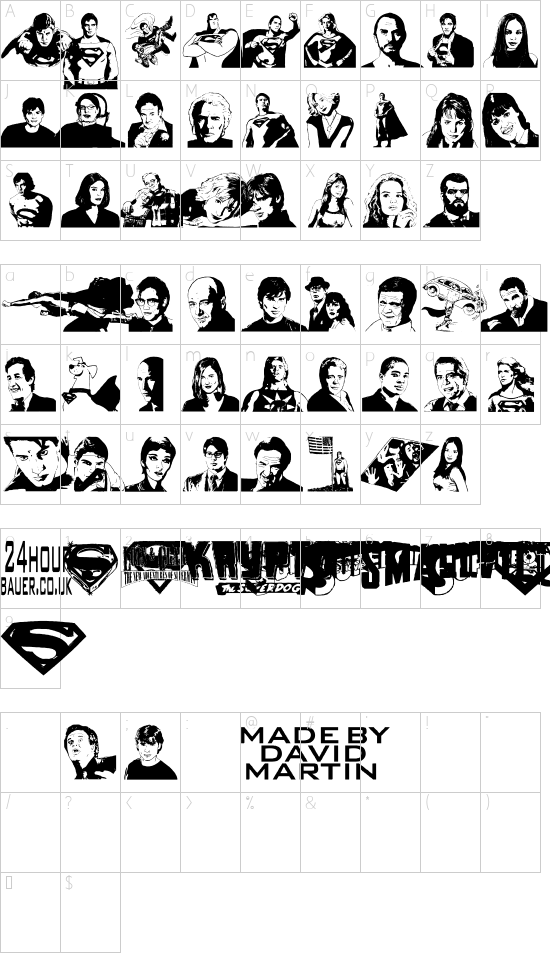 character map