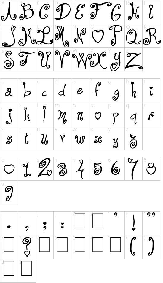 character map