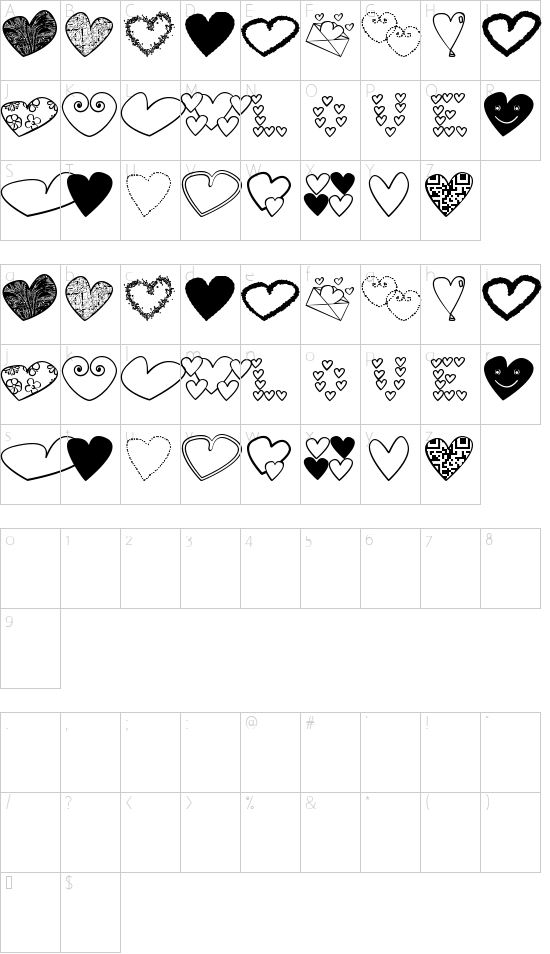 Character map