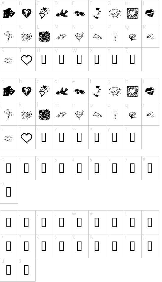 Character map