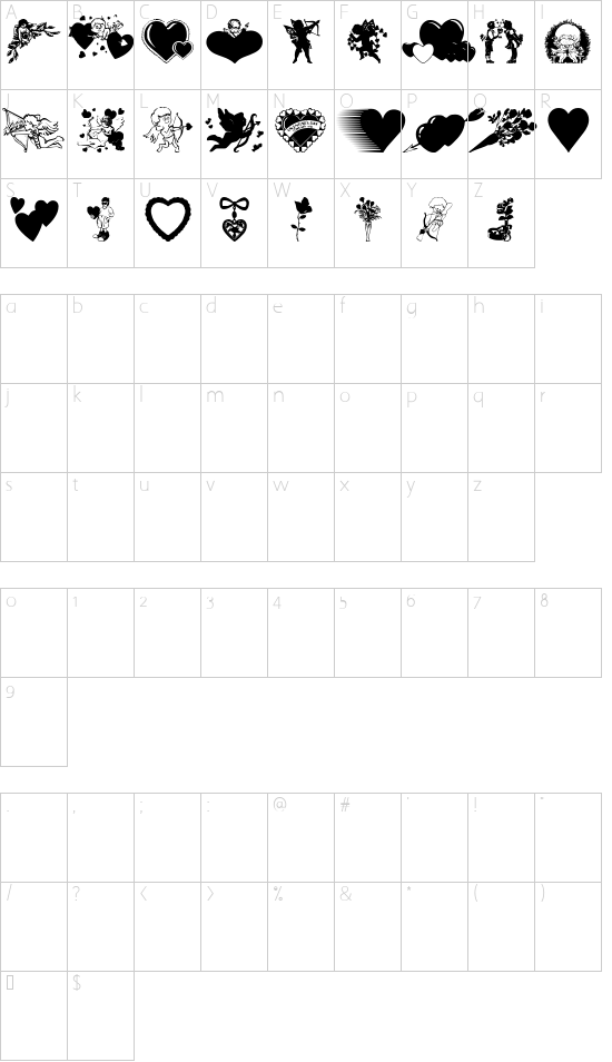 Character map