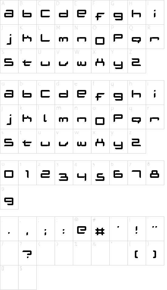 Character map