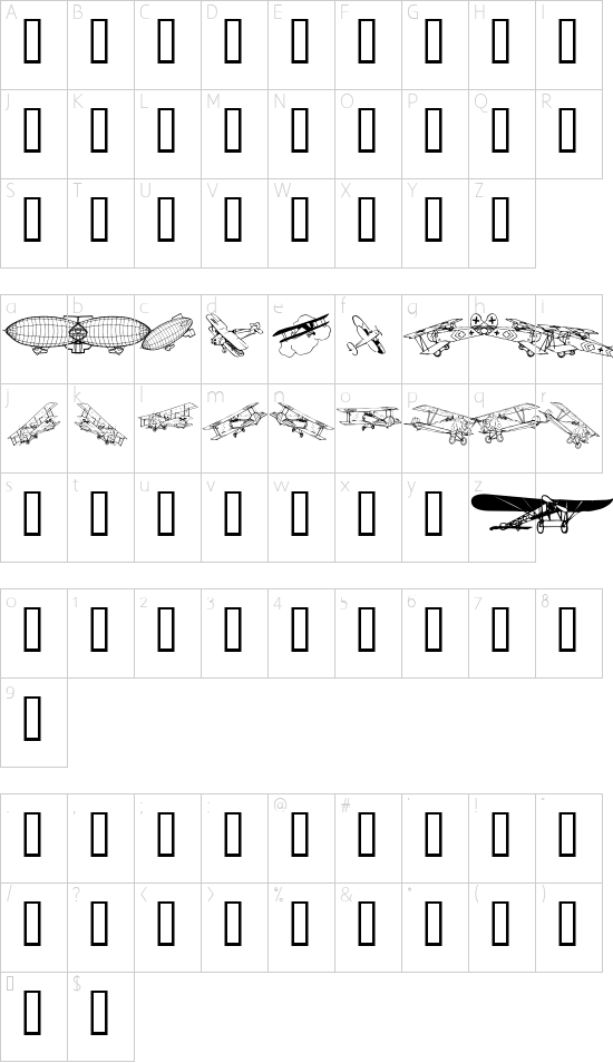 Character map