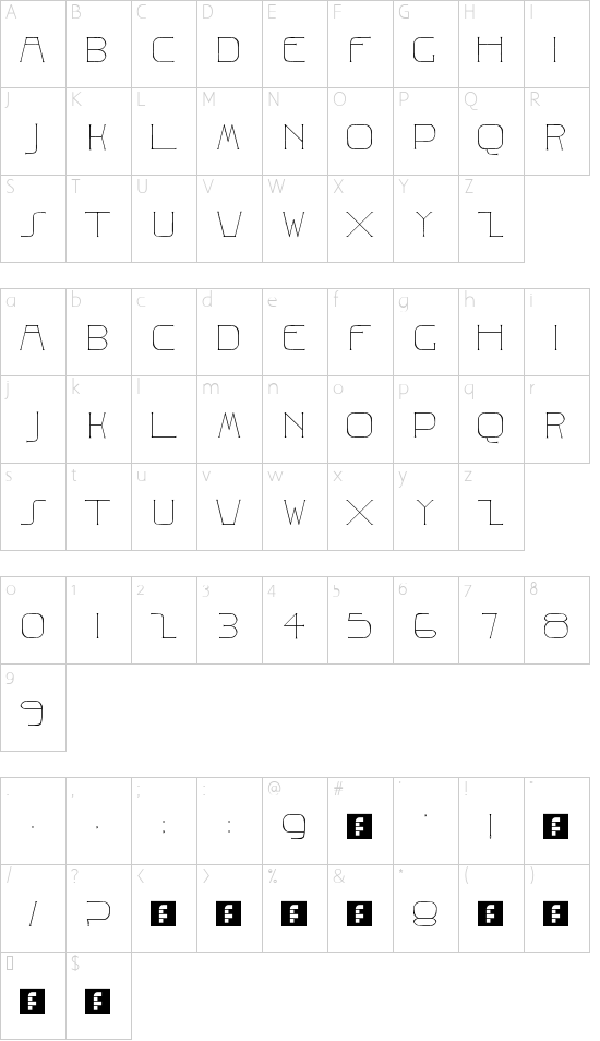 Character map