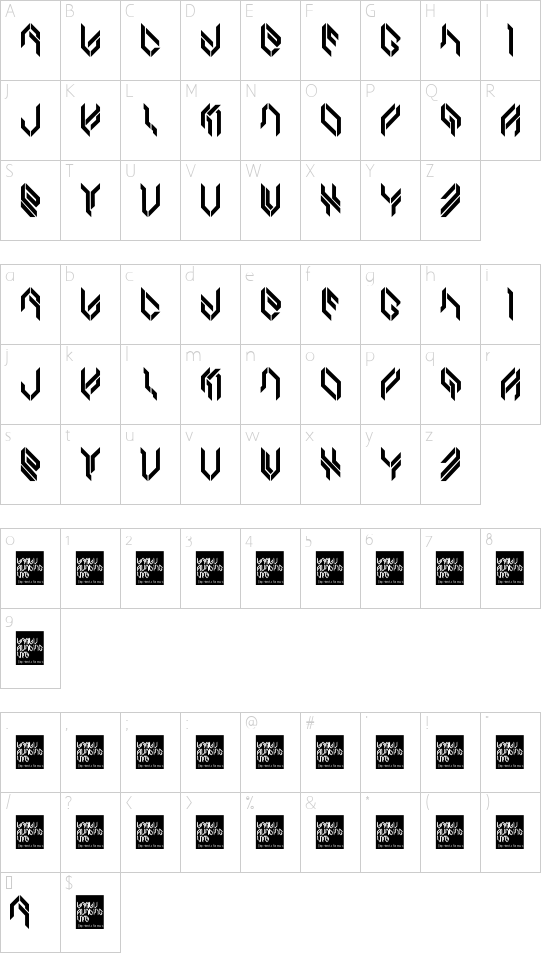 Character map