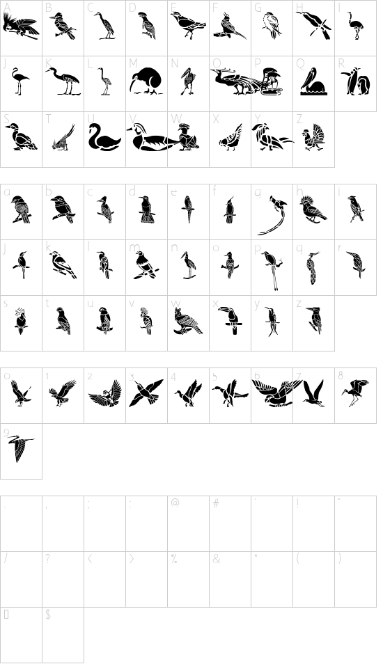 Character map