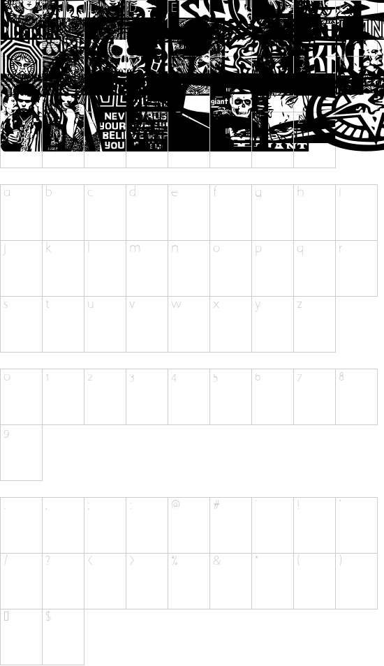 character map