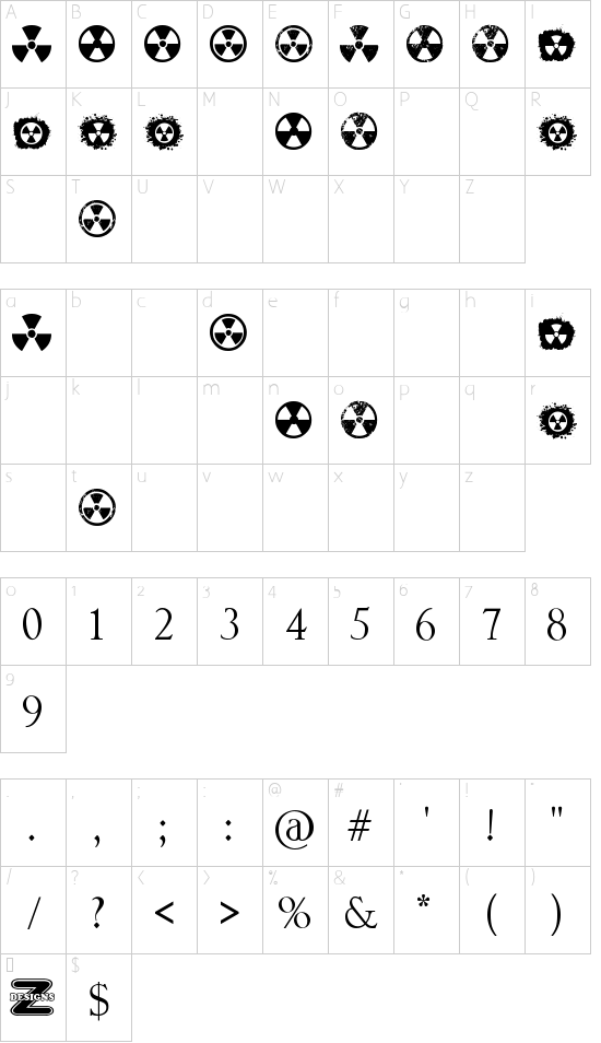 Character map
