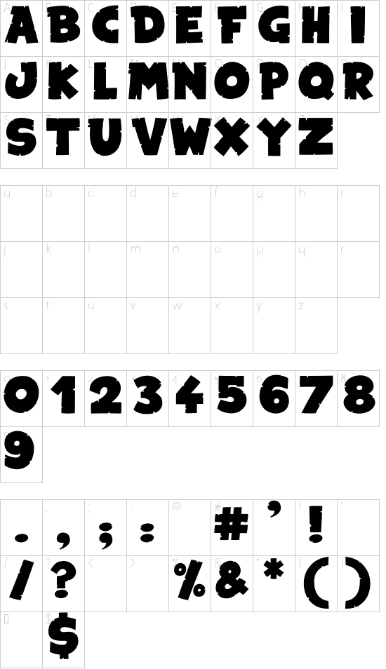 character map