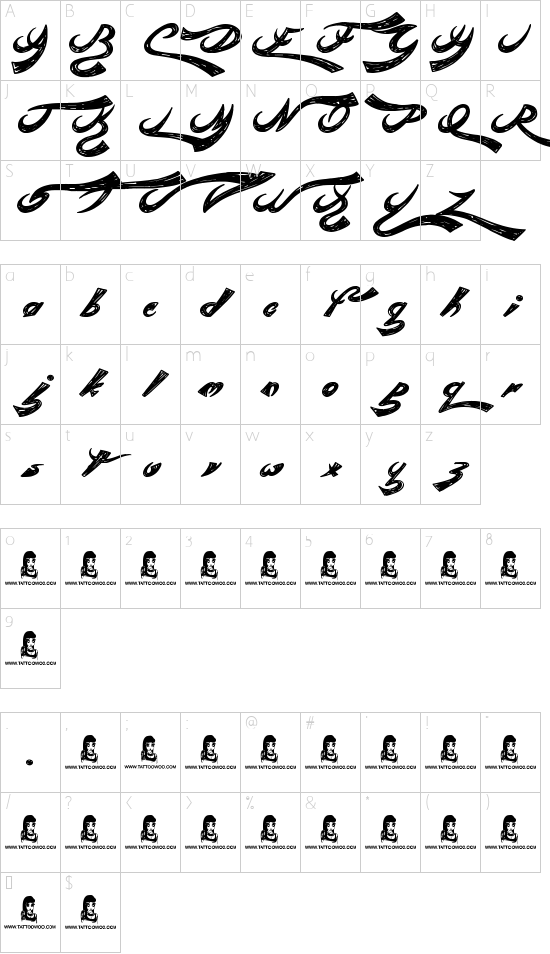 Character map