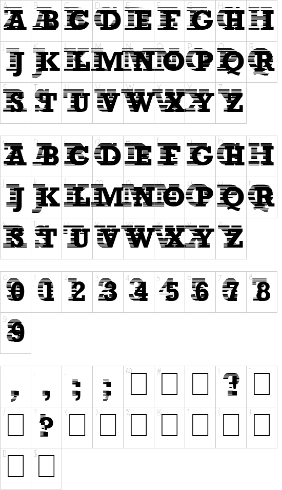 Character map