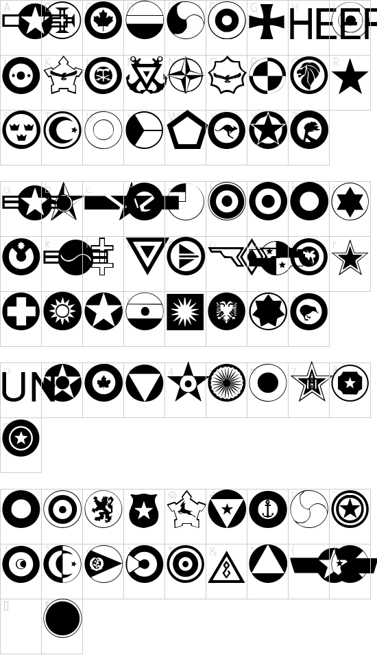 character map