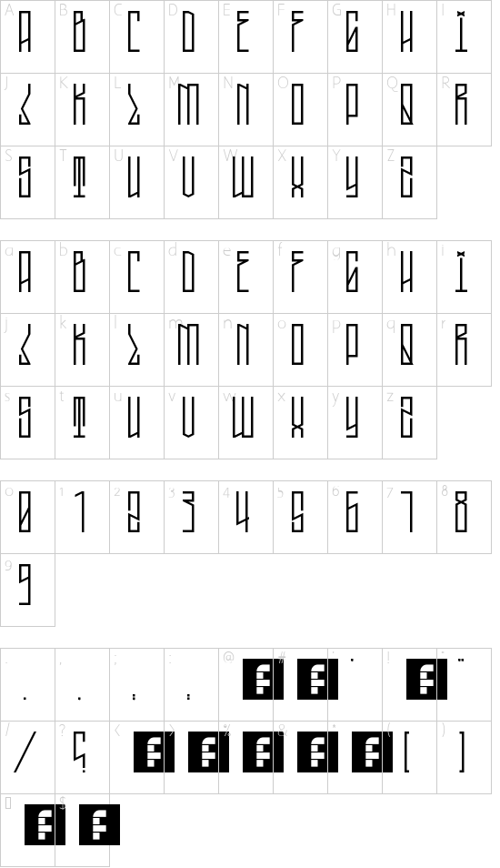 Character map