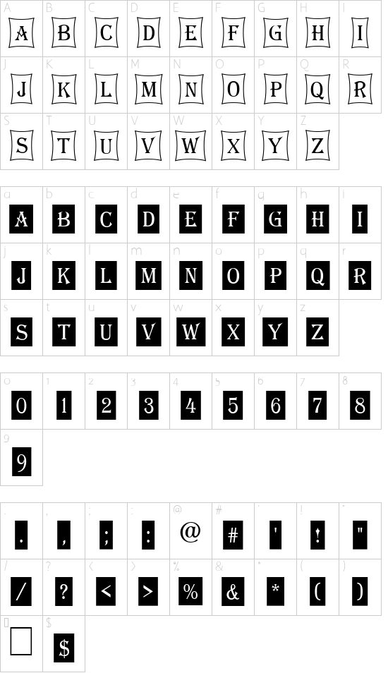Character map