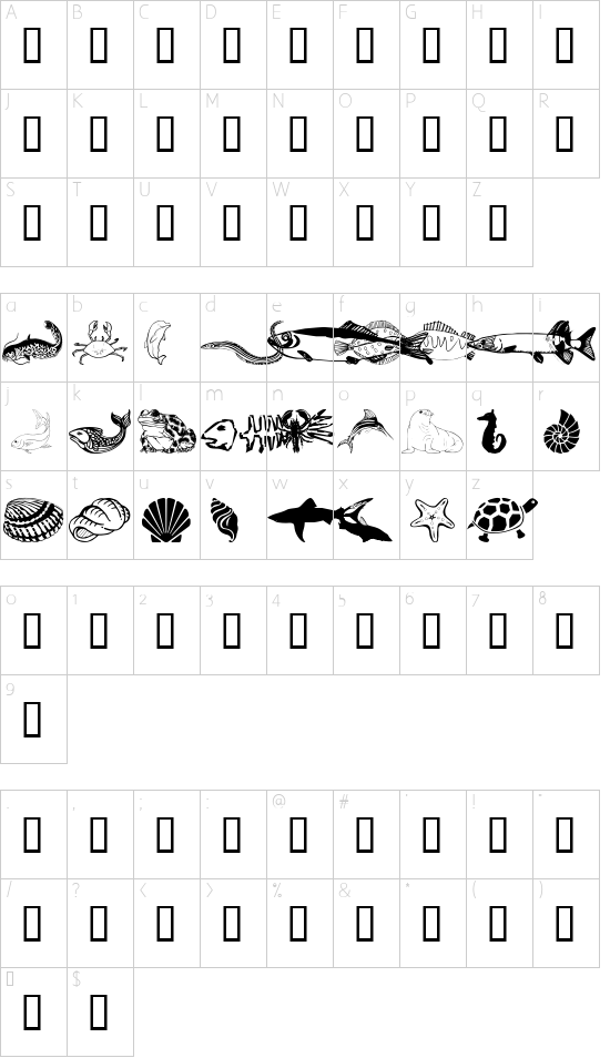 Character map