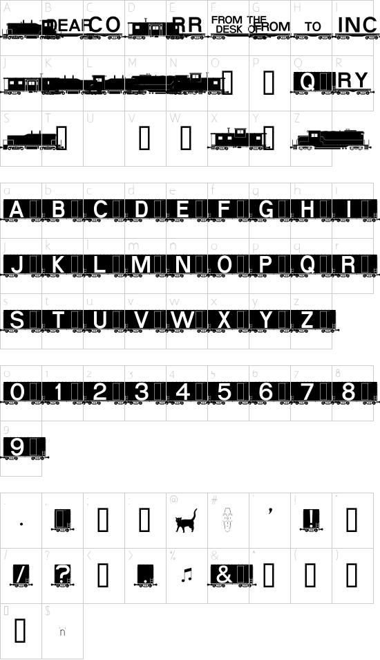 character map