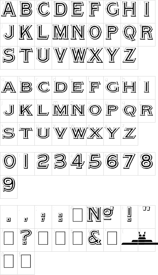 Character map