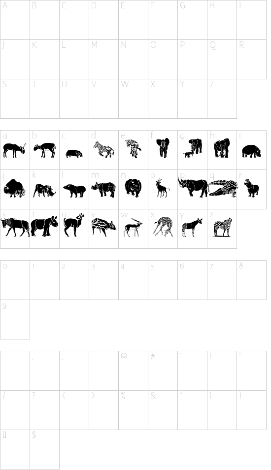 Character map