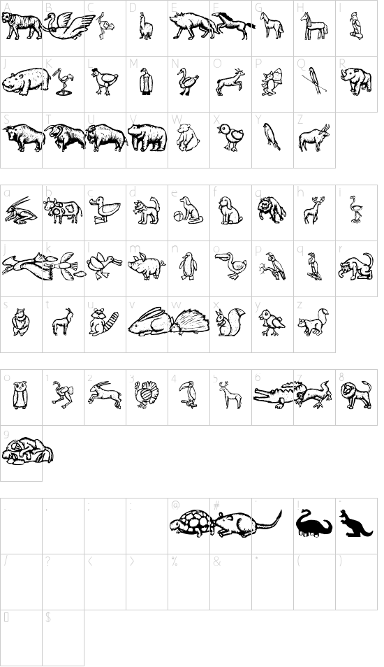Character map