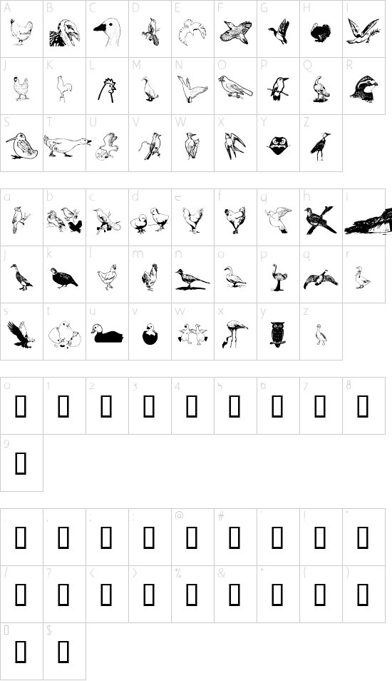 Character map